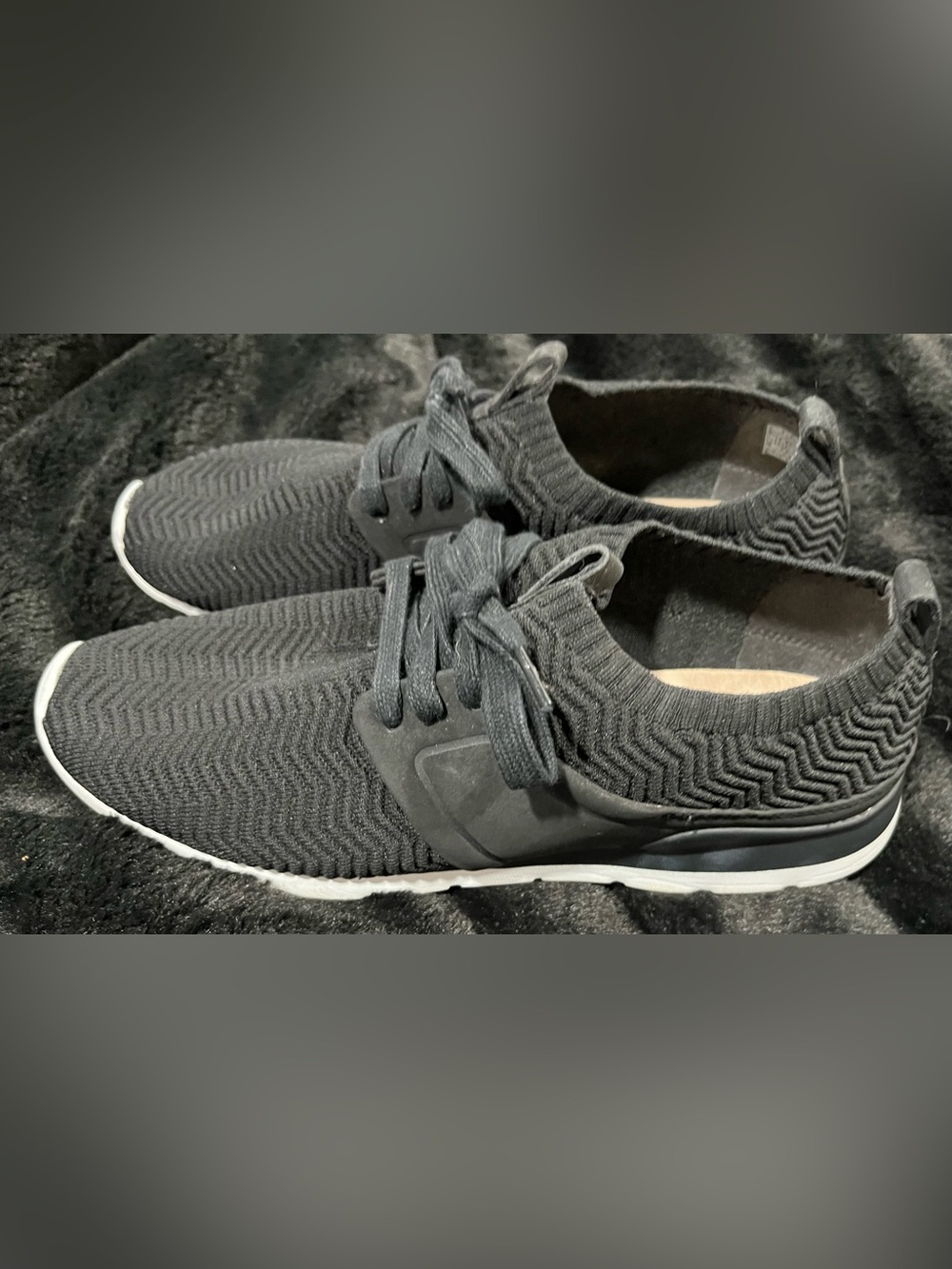 Ugg Black Knit Slip-On Athletic Sneakers